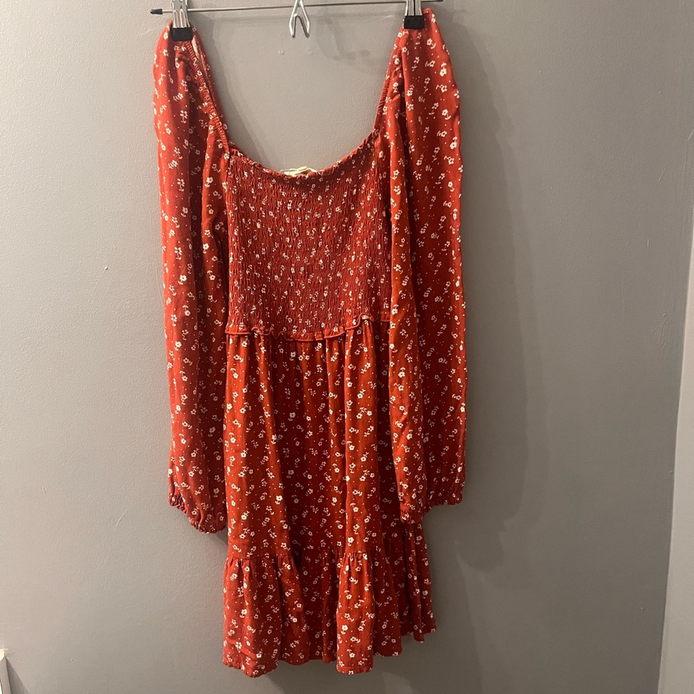 La Hearts Red Floral Dress